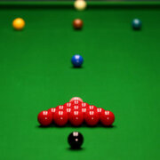 A general view of the table before the start of the final on day sixteen of the Betfred Snooker World Championships at the Crucible Theatre, Sheffield. PRESS ASSOCIATION Photo. Picture date: Sunday April 30, 2017. See PA story SNOOKER World. Photo credit