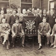 Biljartclub ABC in 1929 bij het 5-jarig jubileum